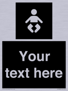 Custom information: black panel baby change